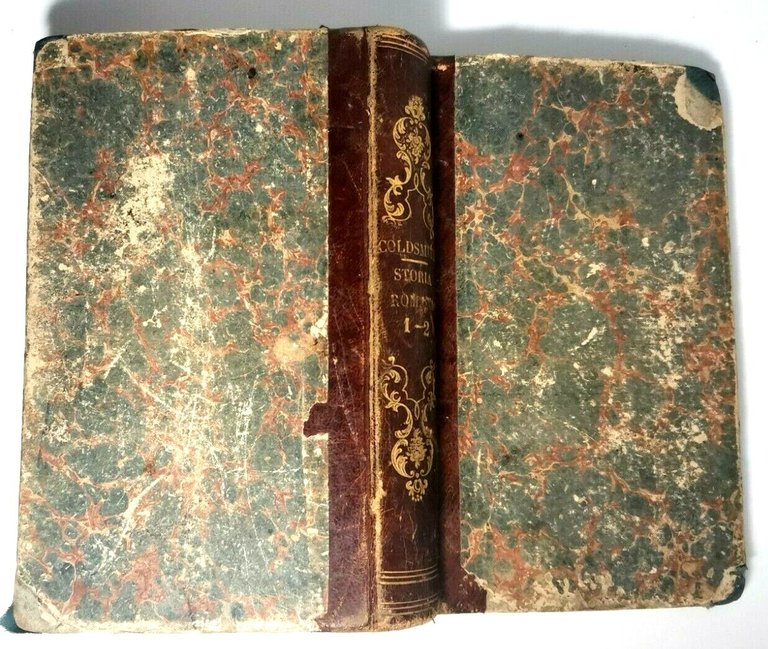 IL COMPENDIO DELLA STORIA ROMANA di Goldsmith 1847 2 libri …