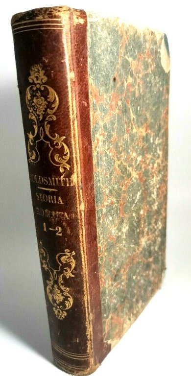 IL COMPENDIO DELLA STORIA ROMANA di Goldsmith 1847 2 libri …