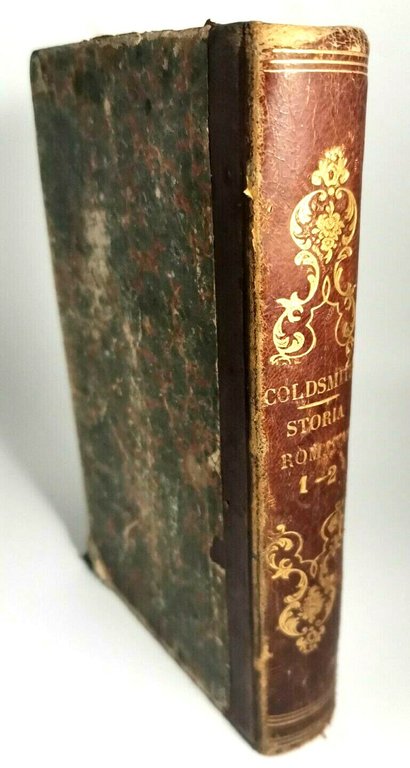 IL COMPENDIO DELLA STORIA ROMANA di Goldsmith 1847 2 libri …