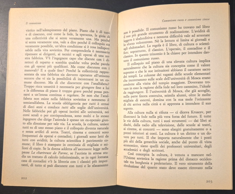IL COMUNISMO di Ugo Spirito 1965 Sansoni editore libro filosofia …