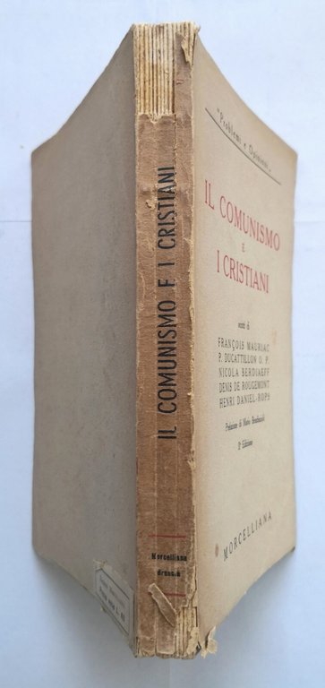 IL COMUNISMO E I CRISTIANI 1947 Morcelliana Libro Mauriac Ducattillon …