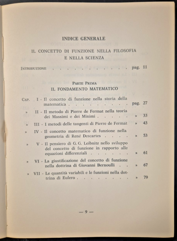 IL CONCETTO DI FUNZIONE NELLA FILOSOFIA E NELLA SCIENZA Vincenzo …