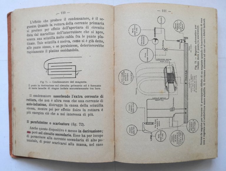 IL CONDUCENTE D'AUTOMOBILI CHAUFFEUR di Pedretti 1922 Hoepli Manuali Libro …