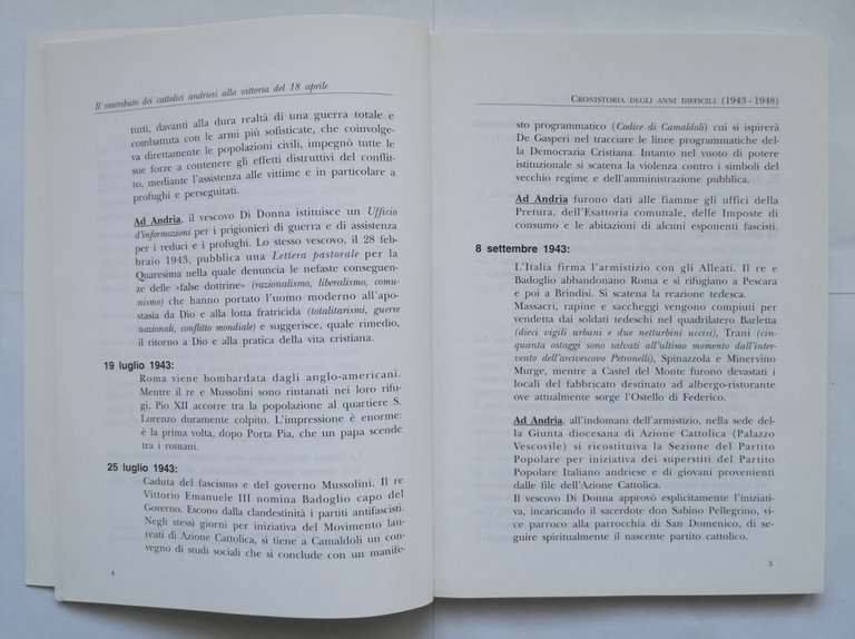 IL CONTRIBUTO DEI CATTOLICI ANDRIESI ALLA VITTORIA 18 APRILE 1948 …