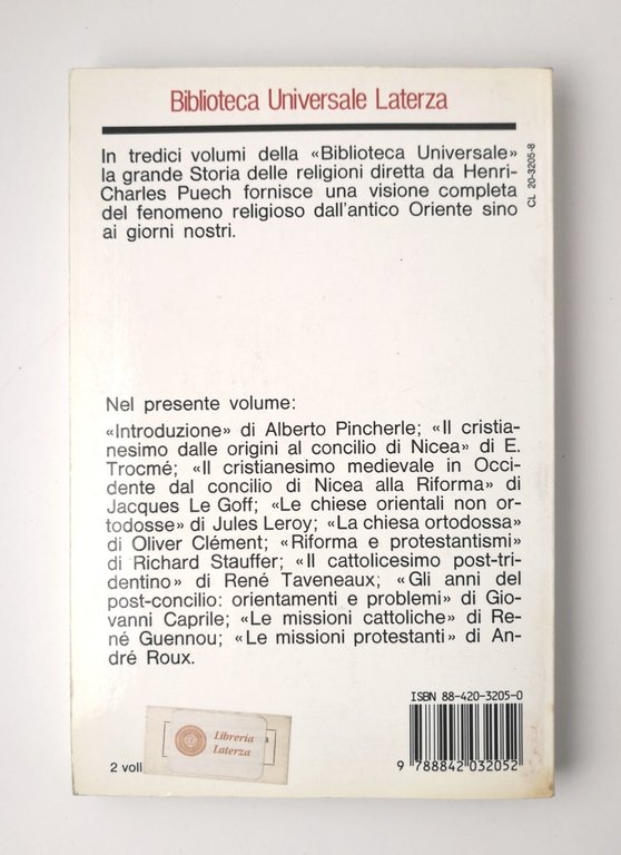 IL CRISTIANESIMO Volume 2 a cura di Puech 1988 Laterza …