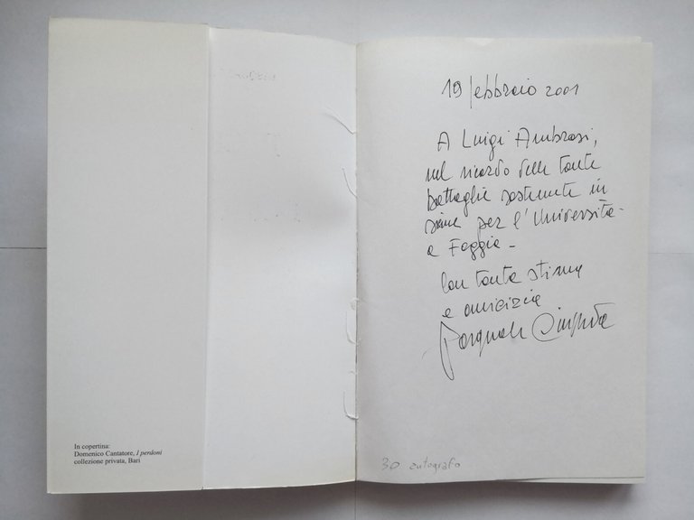 IL CRISTO DI DOSTOEVSKIJ Pasquale Ciuffreda 2000 Adriatica Dedica autografa …