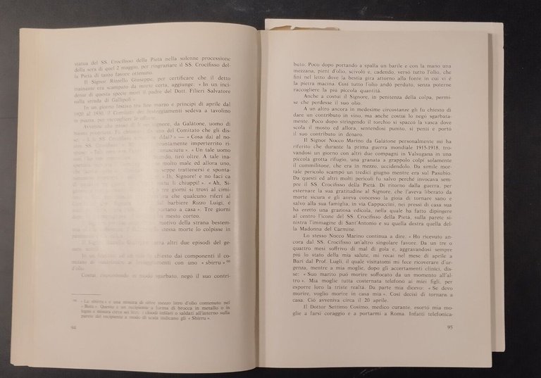 IL CROCIFISSO DI GALATONE Sebastiano Fattizzo 1973 Salentina Libro Pietà …