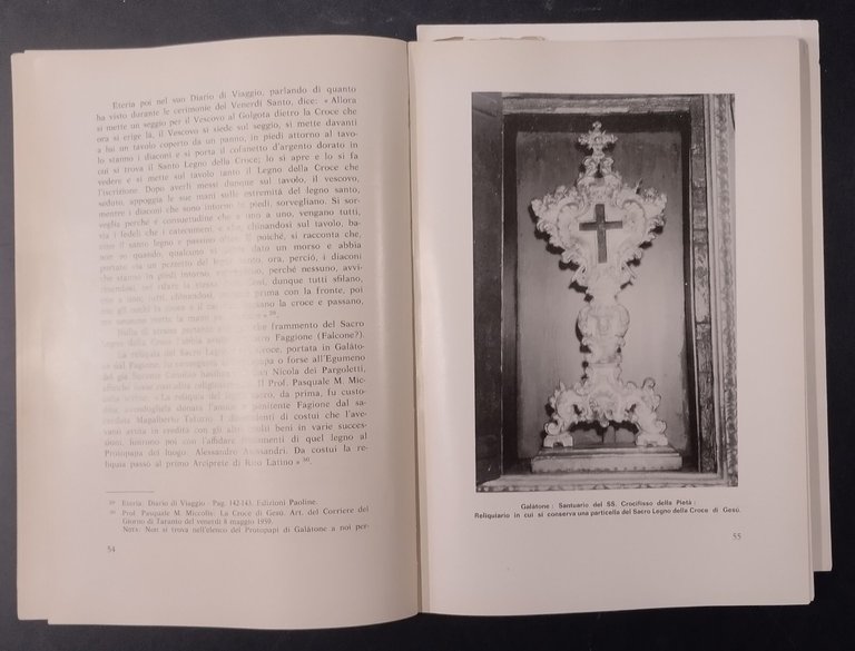 IL CROCIFISSO DI GALATONE Sebastiano Fattizzo 1973 Salentina Libro Pietà …