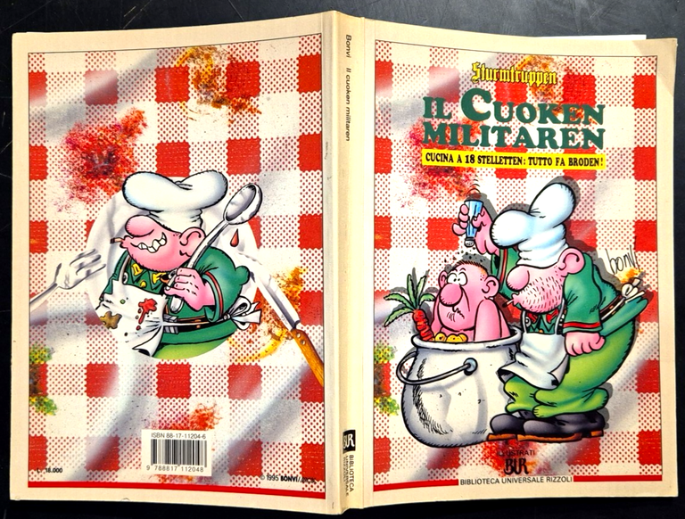 IL CUOKEN MILITAREN Sturmtruppen di Bonvi 1995 Rizzoli Libro Cucina …