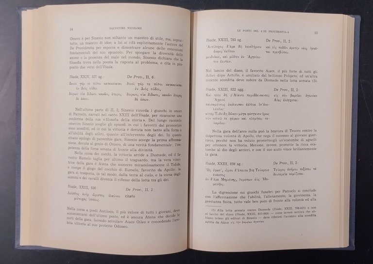 IL DE PROVIDENTIA DI SINESIO CIRENE Salvatore Nicolosi 1959 CEDAM …
