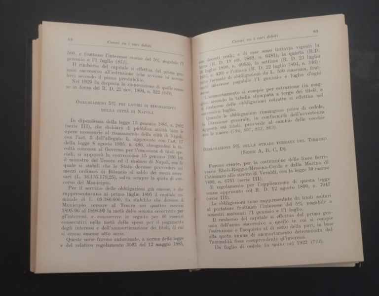 IL DEBITO PUBBLICO di Alberto Allegrini 1935 Hoepli Libro manuale …