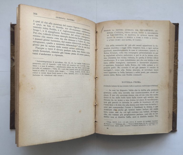 IL DECAMERONE di Giovanni Boccaccio 1924 Hoepli libro le dieci …