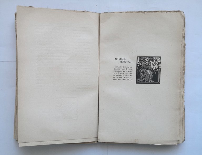 IL DECAMERONE novella prima di Giovanni Boccaccio 1913 Formiggini libro …