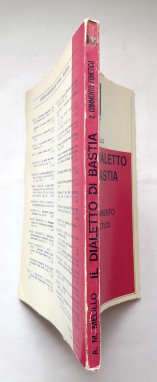IL DIALETTO DI BASTIA Melillo 2 volumi 1973 Patron libro …