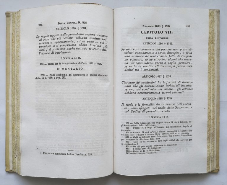 IL DIRITTO CIVILE di Troplong 2 volumi completo 1840 1841 …