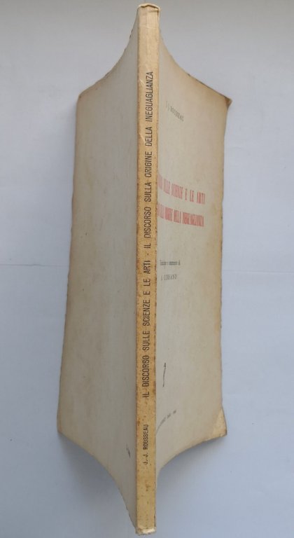 IL DISCORSO SULLE SCIENZE E LE ARTI di Rousseau 1968 …