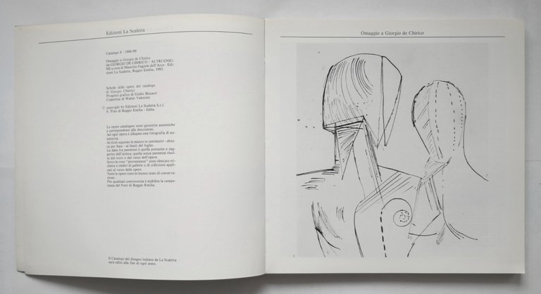 IL DISEGNO ITALIANO Catalogo 8 1988 1989 Edizioni La Scaletta …