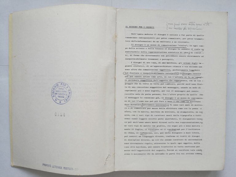 IL DISEGNO PER I CHIMICI di Mario Puppa 1974 libro …