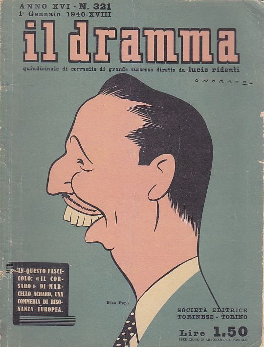 IL DRAMMA n. 321 1 gennaio 1940 - IL CORSARO …
