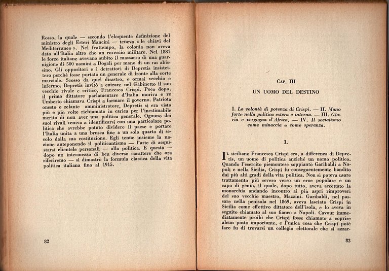 IL DRAMMA POLITICO DELL'ITALIA di Cecil Sprigge 1945 Sestante Libro …