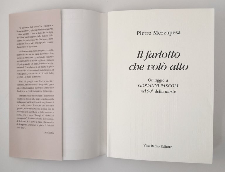 IL FARLOTTO CHE VOLÒ ALTO di Pietro Mezzapesa 2002 Giovanni …