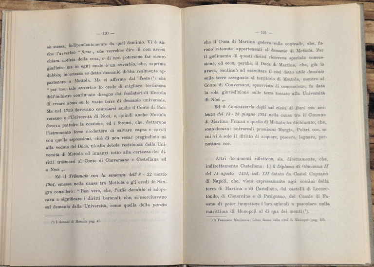 IL FEUDO DI CASTELLANA Manfridi 1935 Monastero San Benedetto Conversano … | Immagine Gallery 3