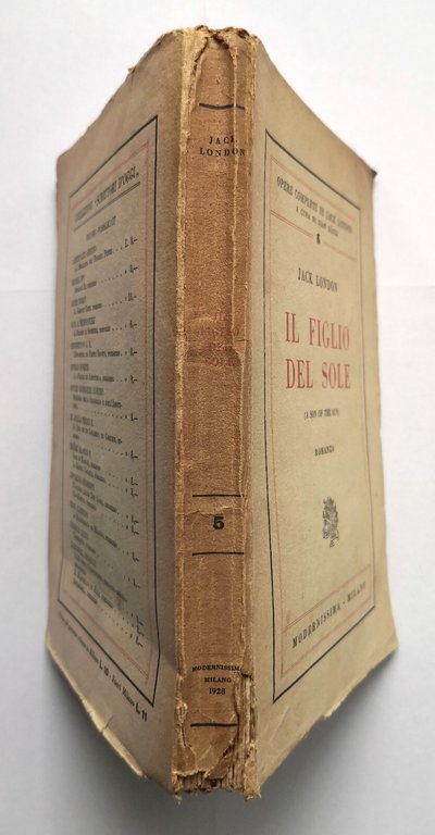 IL FIGLIO DEL SOLE romanzo di Jack London 1928 Modernissima …