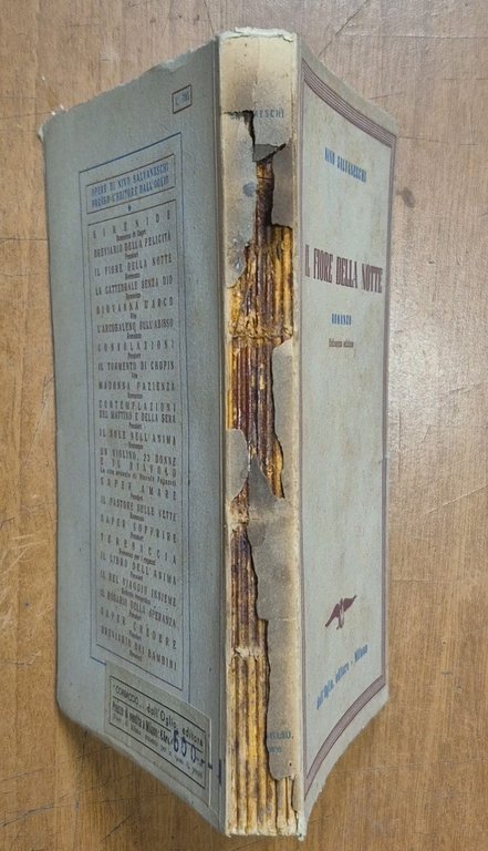 IL FIORE DELLA NOTTE di Nino Salvaneschi 1947 Dall’Oglio editore …