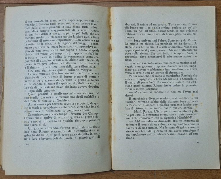 IL FIORE DELLA NOTTE di Nino Salvaneschi 1947 Dall’Oglio editore …