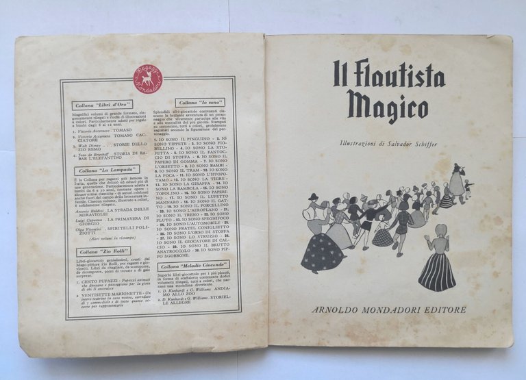 IL FLAUTISTA MAGICO 1950 Mondadori libro fiabe illustrato da Salvador …