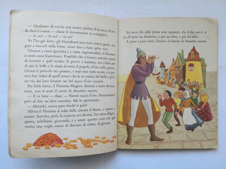 IL FLAUTISTA MAGICO 1950 Mondadori libro fiabe illustrato da Salvador …