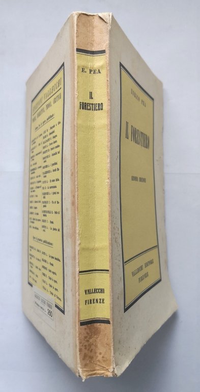 IL FORESTIERO romanzo di Enrico Pea 1943 Vallecchi libro II …