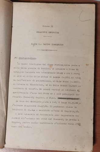 IL FORTORE relazione geologica Libro serbatoi di ritenuta Fiume Diga …