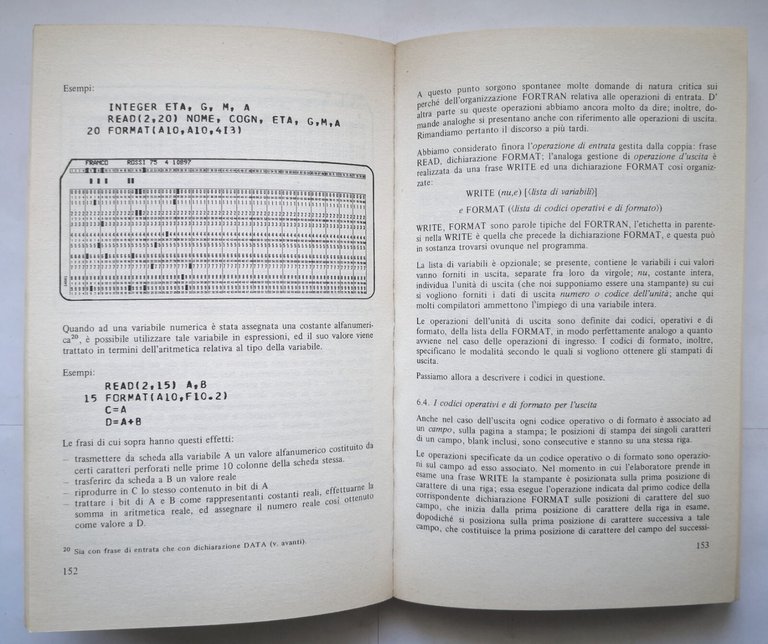 IL FORTRAN IV 77 programmazione elaboratori elettronici Lerda 1984 Etas …