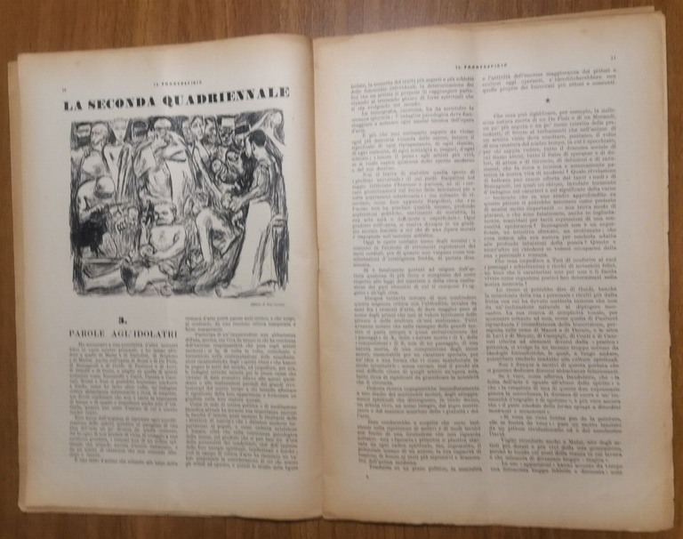 IL FRONTESPIZIO luglio 1935 Rivista letteratura Papini Bargellini Soffici Parigi