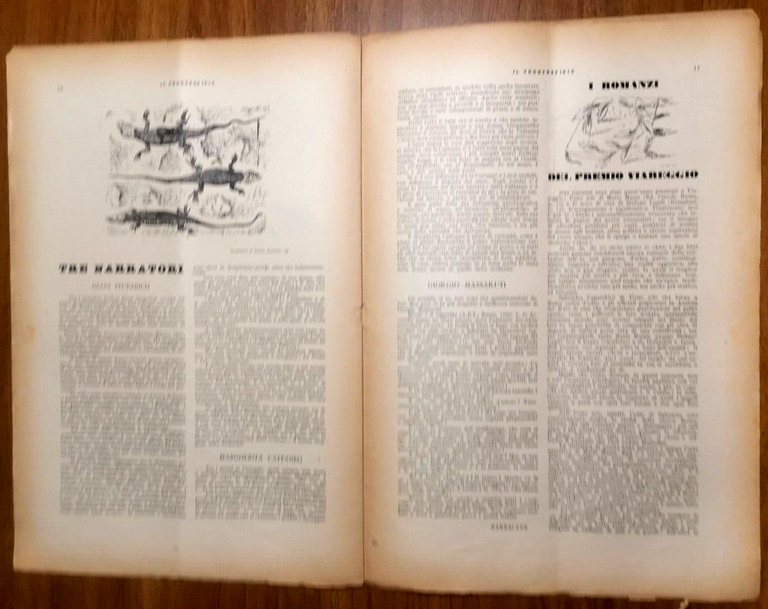 IL FRONTESPIZIO novembre 1935 Rivista letteratura Manacorda Bargellini Fallacara