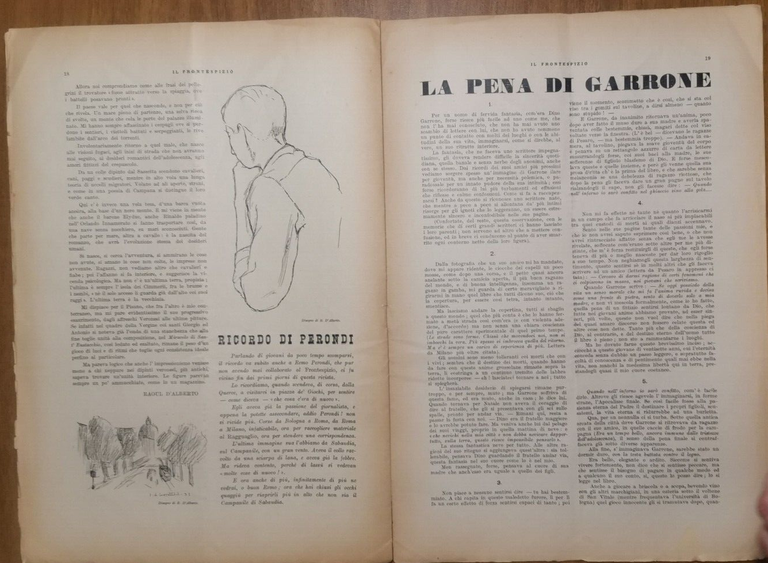IL FRONTESPIZIO settembre 1934 Rivista letteratura Bargellini D'Alberto Sala