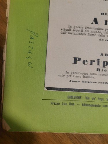 IL FRONTESPIZIO settembre 1934 Rivista letteratura Bargellini D'Alberto Sala