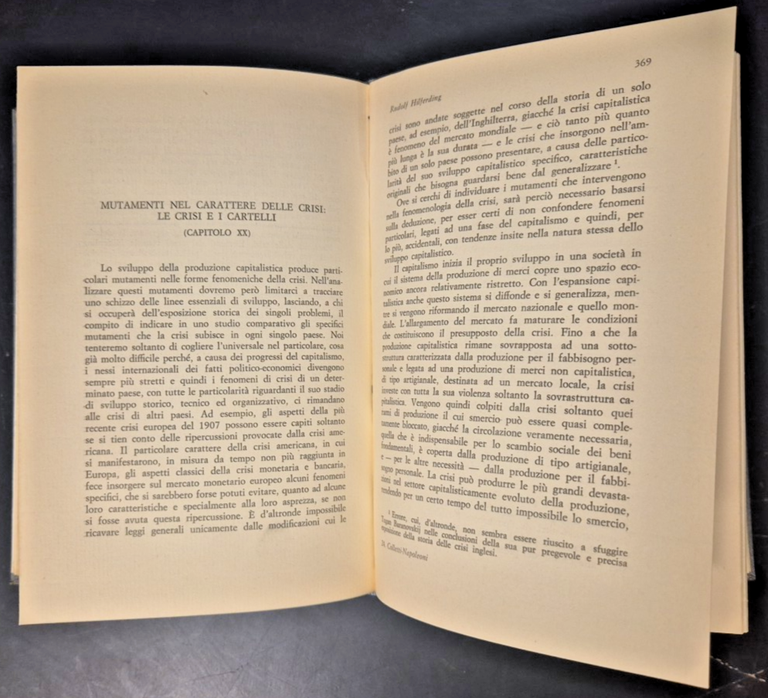 IL FUTURO DEL CAPITALISMO CROLLO O SVILUPPO ? di Colletti …