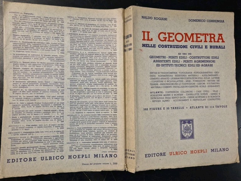 IL GEOMETRA NELLE COSTRUZIONI CIVILI E RURALI di Rogiani Correngia …