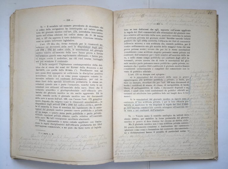 IL GIORNALE NAUTICO di Saverio Nisio 1943 CEDAM libro studi …