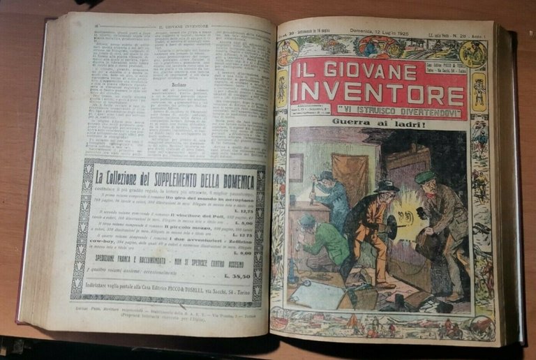 IL GIOVANE INVENTORE annata completa anno I 1925 rivista vintage …