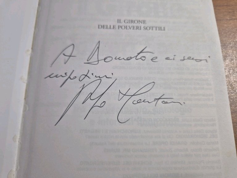 IL GIRONE DELLE POLVERI SOTTILI di Stefano Montanari 2008 Autografato …
