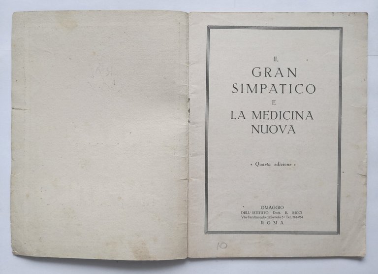 IL GRAN SIMPATICO E LA MEDICINA NUOVA Istituto Dott Ricci …