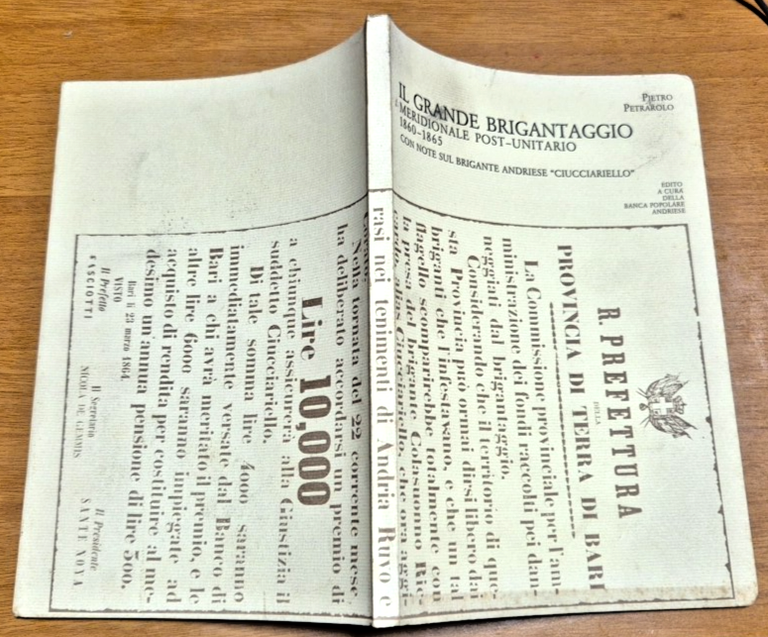 IL GRANDE BRIGANTAGGIO MERIDIONALE POST UNITARIO di Pietro Petrarolo Andria …