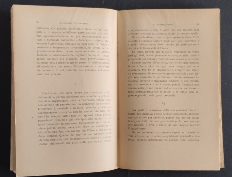 IL GRANDE INCANTESIMO di Maurizio Maeterlinck 1932 Laterza Libro universo …