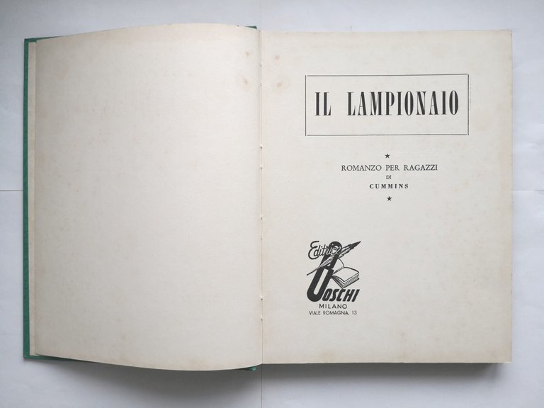 IL LAMPIONAIO di Cummins 1961 Boschi libro illustrato da Nardini …