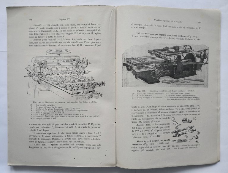 IL LEGNO E SUA LAVORAZIONE di Alfredo Galassini 1946 Vallardi …