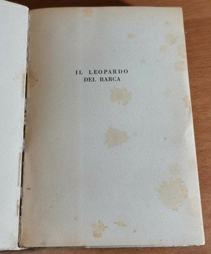IL LEOPARDO DEL BARCA di Gustave Beauxans 1954 Editrice Nuova …