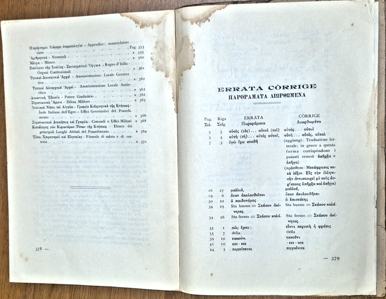 IL LIBRO D'ITALIANO PER LE SCUOLE COMUNITARIE Isole Italiane dell'Egeo …